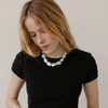 The Pointelle Baby Tee-Jet