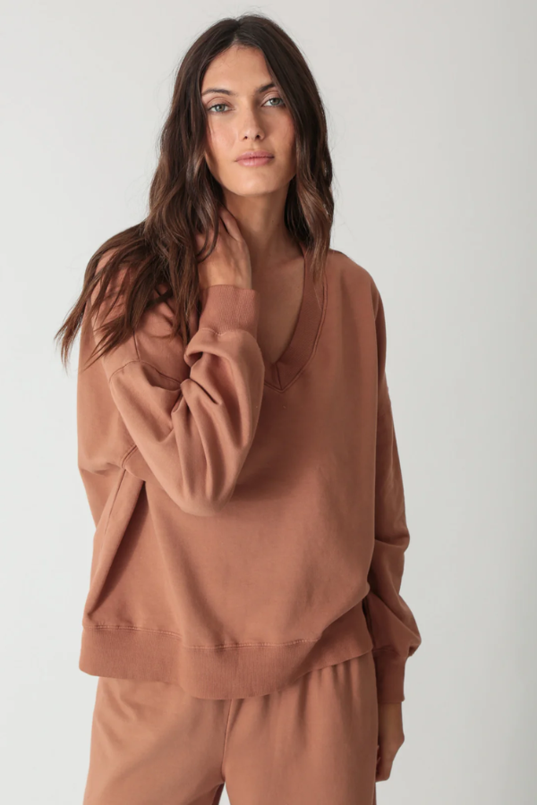 Ava Sweatshirt - Chestnut