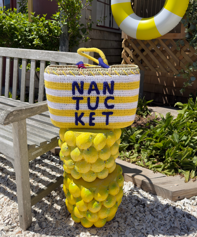 Nantucket Yellow Stripes Tote