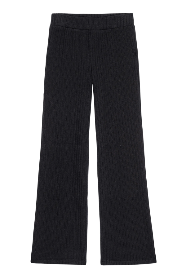 Sweater Rib Kick Flare - Jet