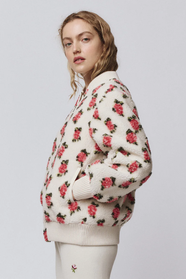 The Great Plush Bomber - Cream Rose
