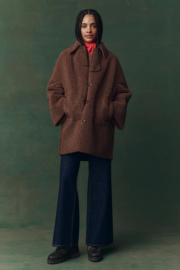 Plush Coat-Chocolate