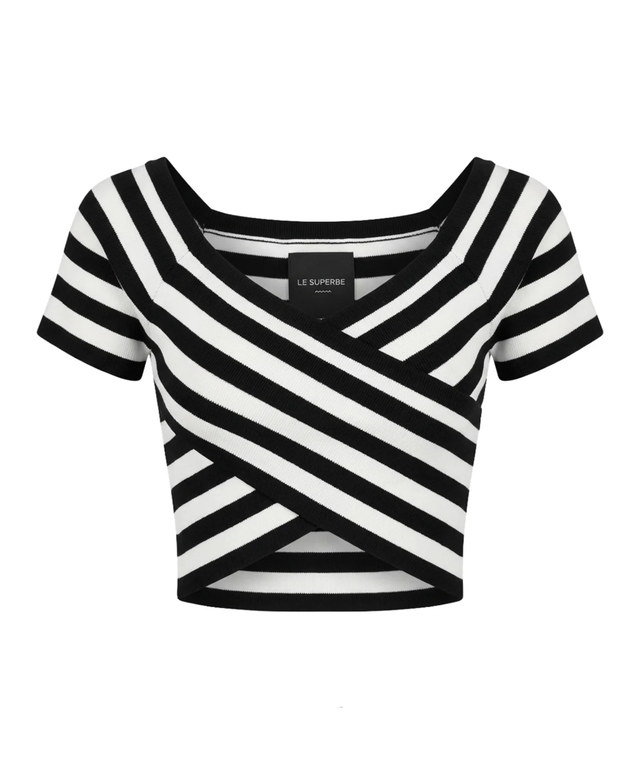 Perfect Exit Top- Black and White