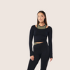 Wander Flare Legging - Black/Olive