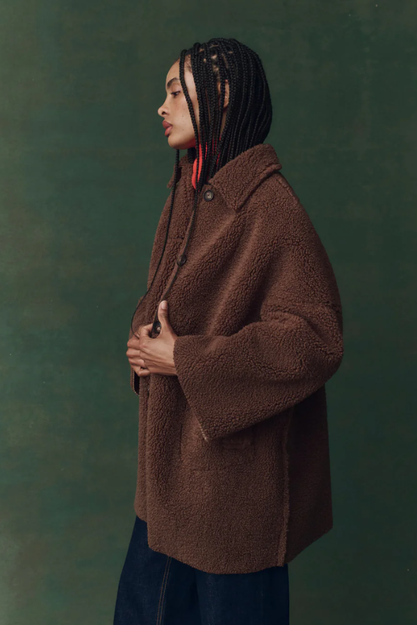 Plush Coat-Chocolate