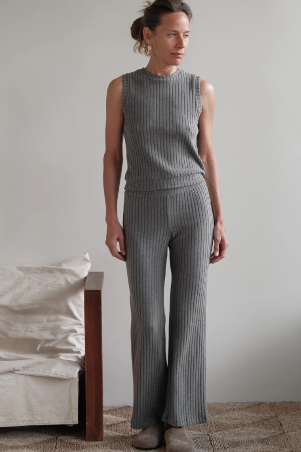 Sweater Rib Shell - Charcoal Grey