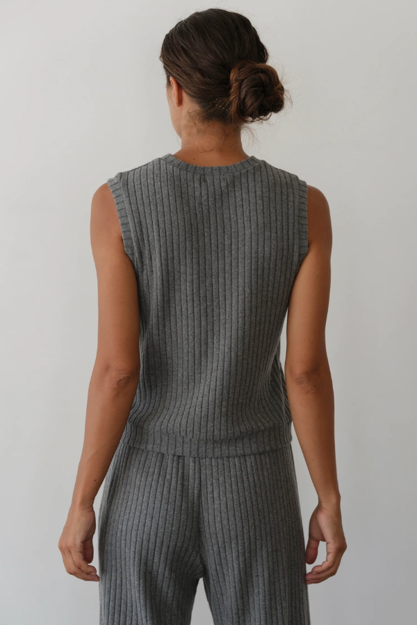 Sweater Rib Shell - Charcoal Grey