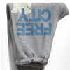 FREECITY Large Heather 3/4 Sweats-Heather Skies