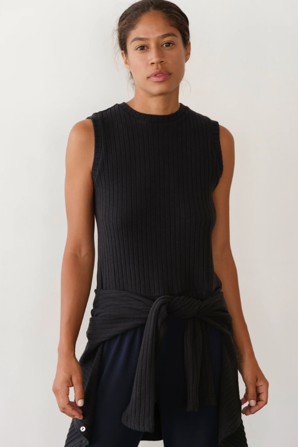 Sweater Rib Shell - Jet