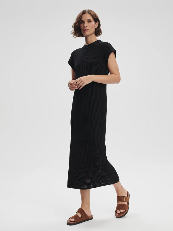 Cheston Relaxed Knit Dress - Black