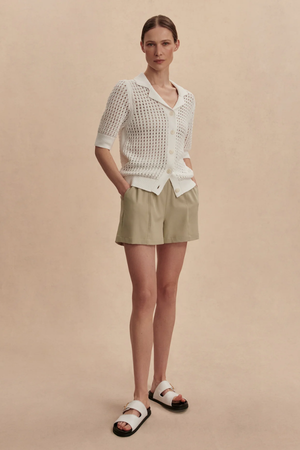 Ellie Knit Shirt-White