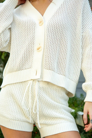 Suzie Crochet Short- Ivory