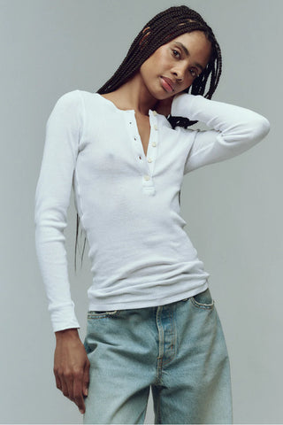 Rib Henley - White