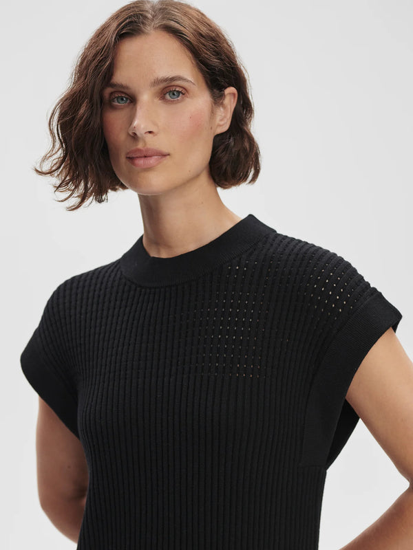 Cheston Relaxed Knit Dress - Black