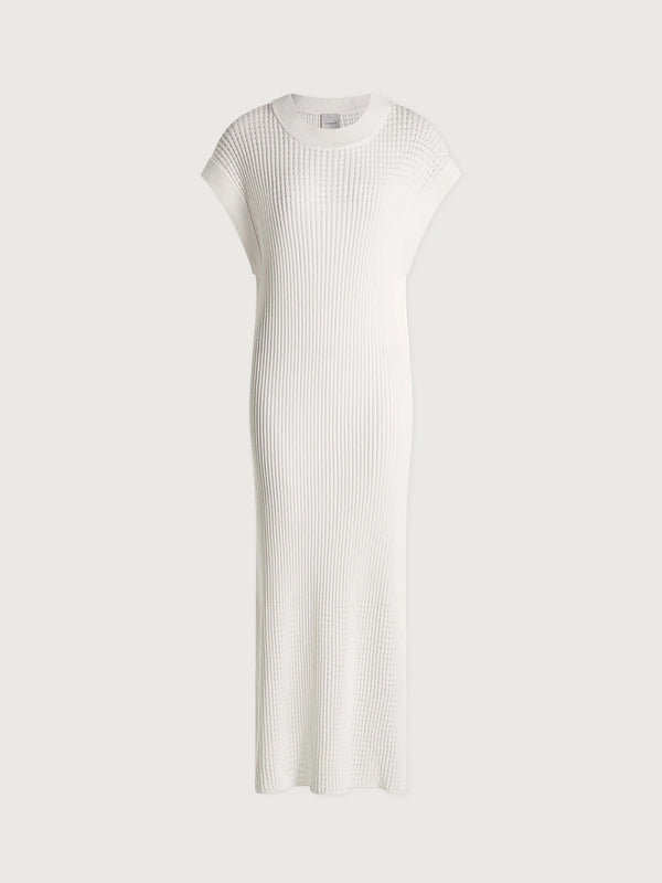 Cheston Relaxed Knit Dress - White