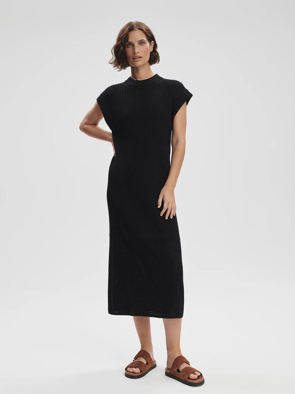 Cheston Relaxed Knit Dress - Black