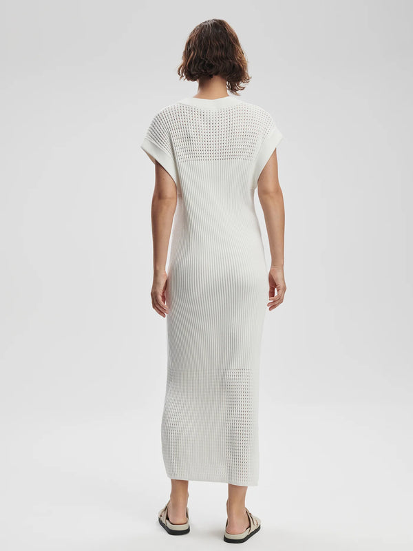 Cheston Relaxed Knit Dress - White