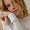 The Pointelle Long Sleeve - Powder