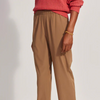 Everly Turn-Up Taper Pant 27.5''- Taupe Stone
