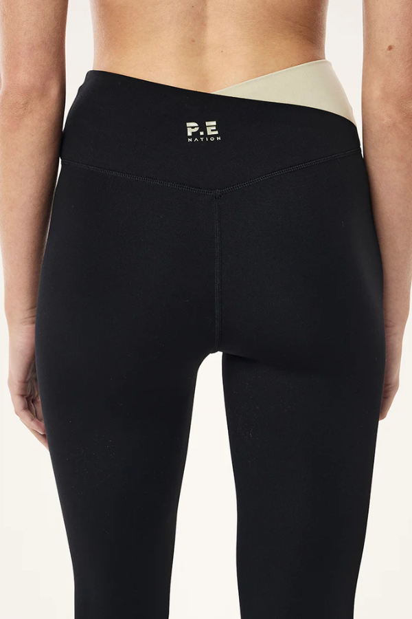 Wander F/L Legging-Black/Biscuit