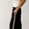 Eco-Terry Stripe Crop Pant - Jet