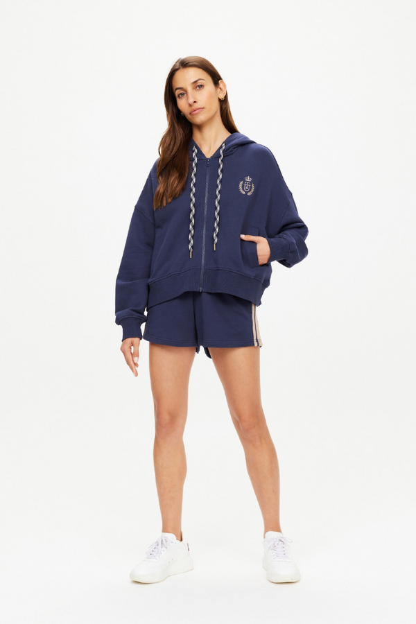 Cascade Jude Crop Hoodie - Navy