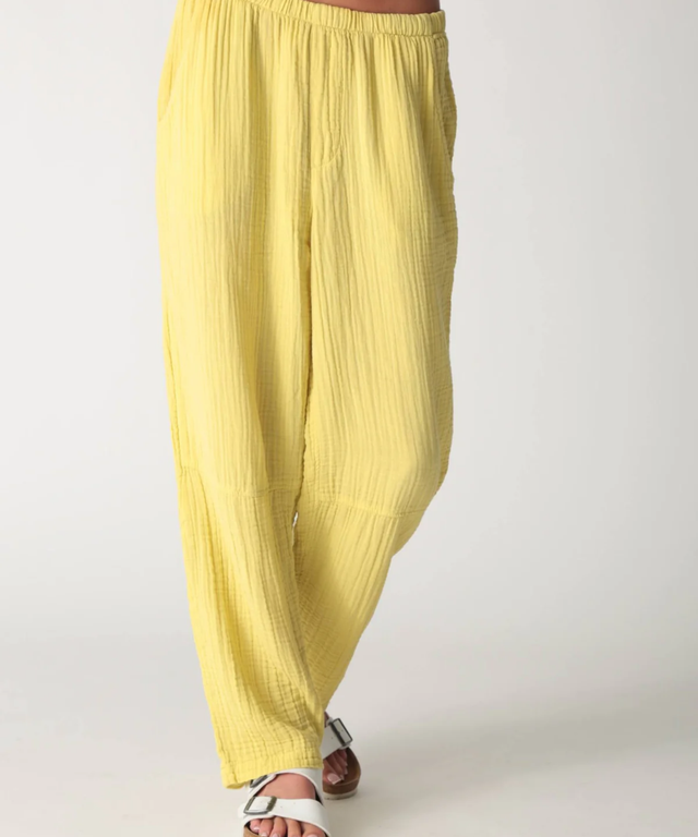 Kickback Gauze Pant- Chartreuse