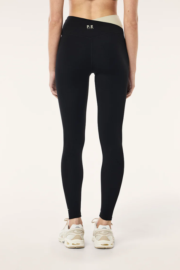Wander F/L Legging-Black/Biscuit