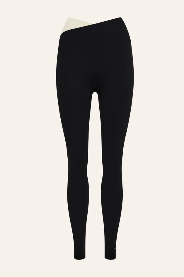 Wander F/L Legging-Black/Biscuit