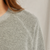 Stella Velour Shrunken Raglan - Heather Grey