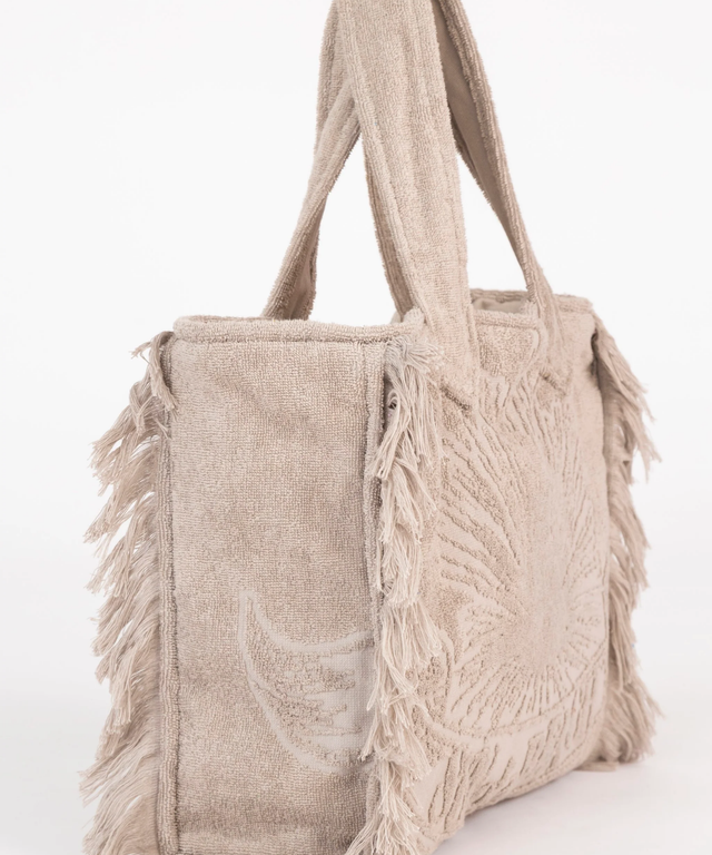 Mini Terry Tote Bag- Greige