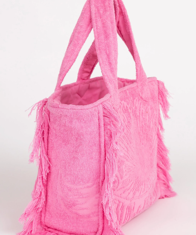 Mini Terry Tote Bag- Bubblegum