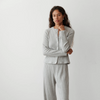 Sweater Rib Simple Pant - Heather Grey