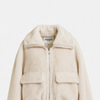 Genz Faux Fur Jacket - Ecru