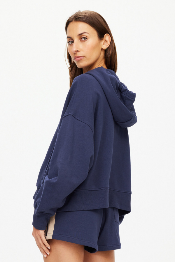 Cascade Jude Crop Hoodie - Navy