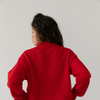 Cotton Cashmere Crewneck Sweater - Tomato