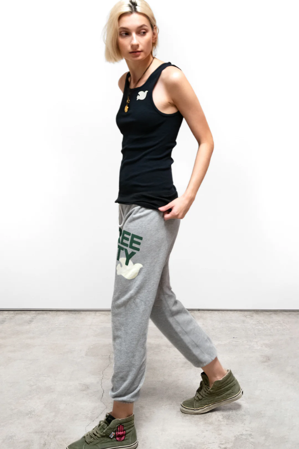 FREECITY Large Heather Sweatpant-Heather Army
