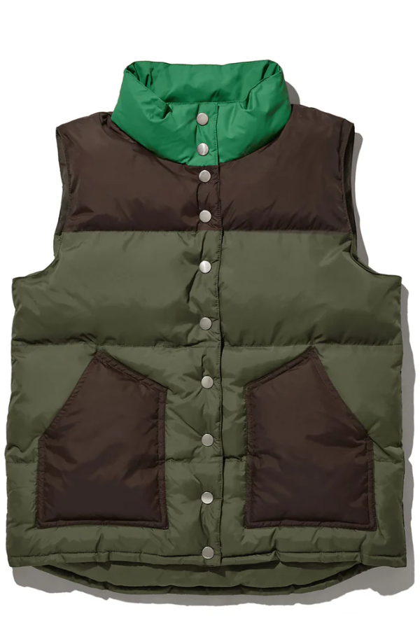 The Beckett Vest- Olive/Navy