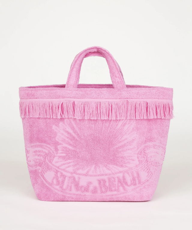 Oversized Beach Bag- Bubblegum