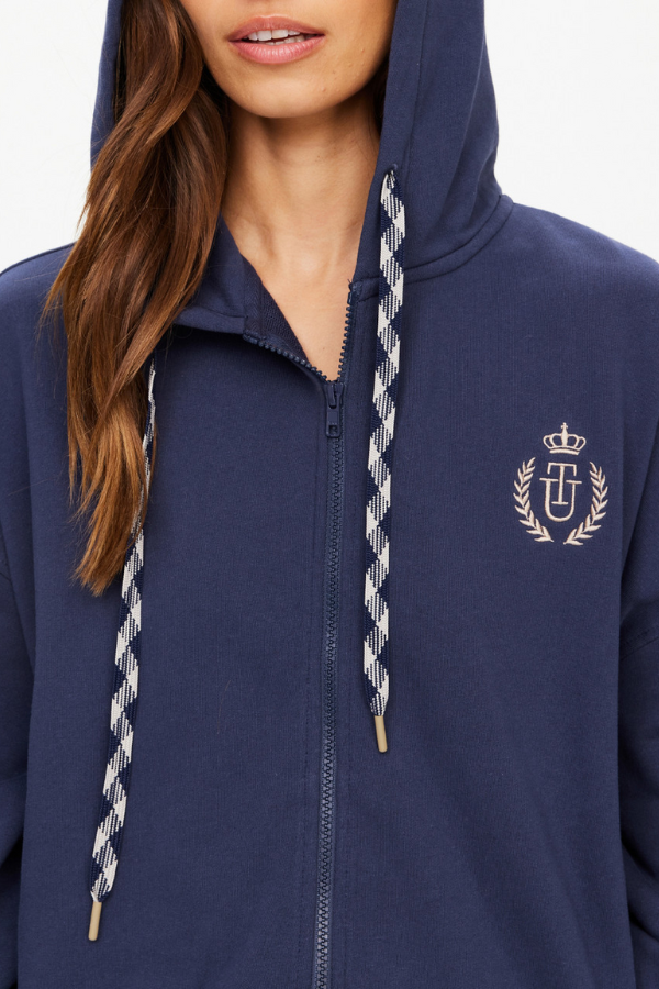 Cascade Jude Crop Hoodie - Navy