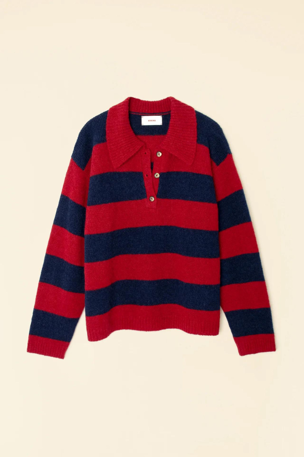 Benton Sweater - Red Blue