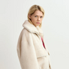 Genz Faux Fur Jacket - Ecru