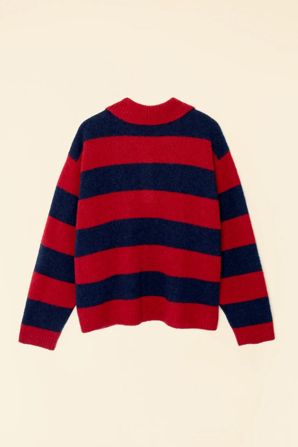 Benton Sweater - Red Blue