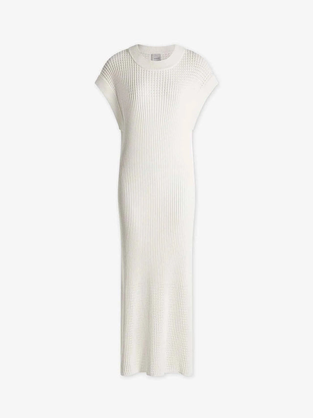 Cheston Relaxed Knit Dress - White