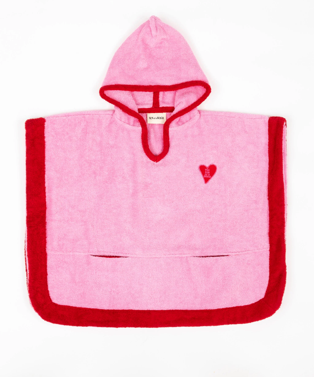 Kids Poncho- Bubblegum