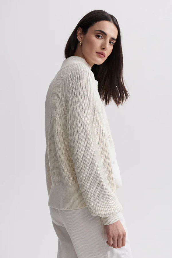 Tessa Knit Jacket - Egret