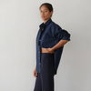 Sweater Rib Kick Flare - Navy