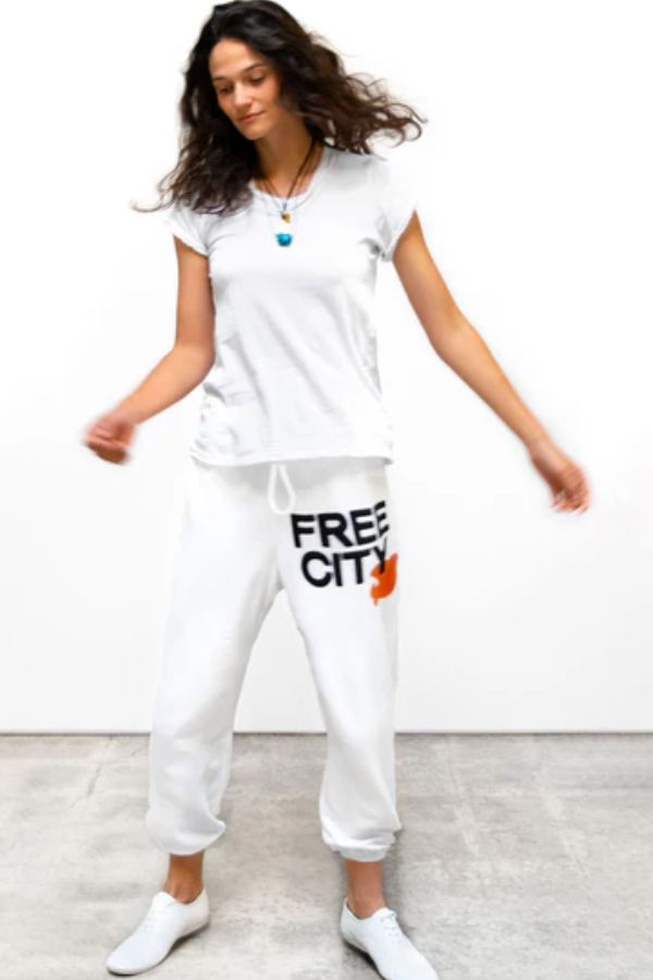 FREECITY Large Sweatpant-Chalk Orange