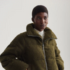 Wilkins Sherpa Puffer Jacket- Olive