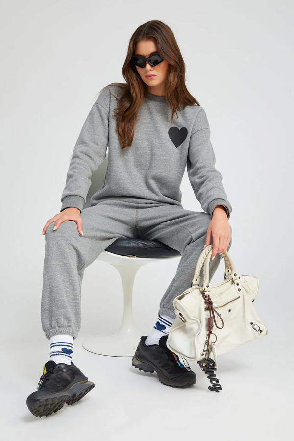Heart Sweatpant - Grey